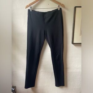 Eileen Fisher Classic Black Slim Stretch Jersey Pant Size Small Excellent